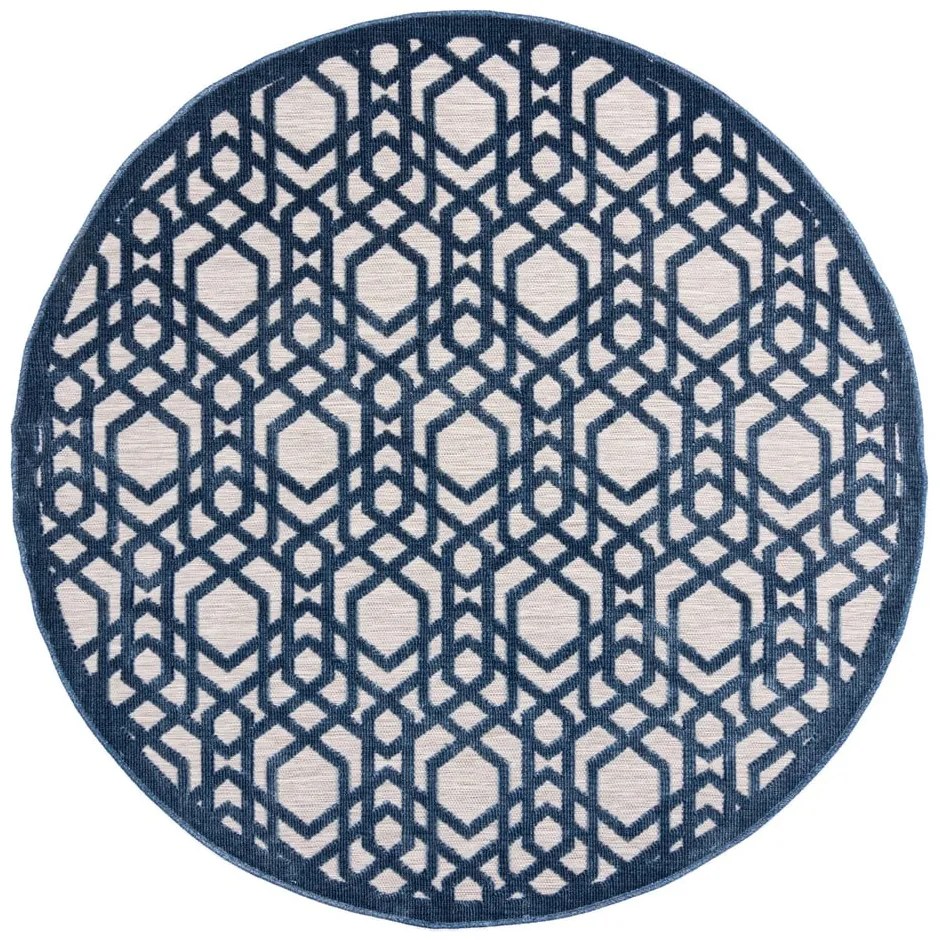 Kék kerek kültéri szőnyeg ø 160 cm Oro - Flair Rugs