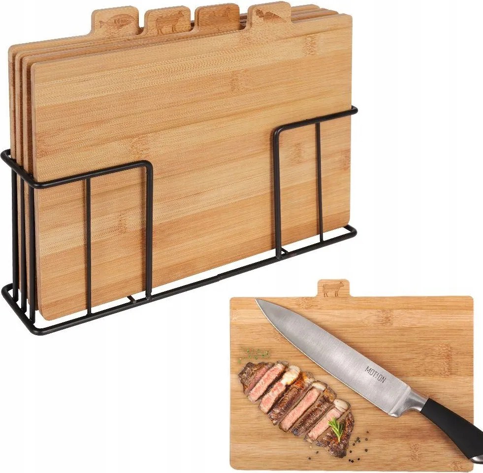 Vágódeszka Vilde bambusz 4 db