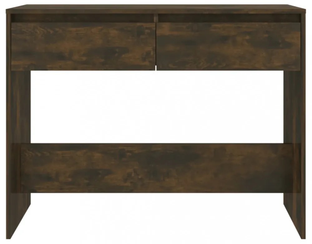 füstös tölgy színű szerelt fa tálalóasztal 100x35x76,5 cm