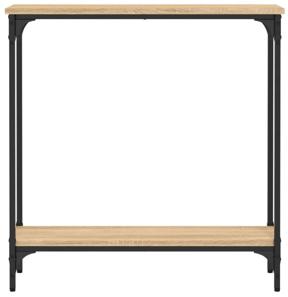 sonoma tölgyfa konzolasztal 75 x 22,5 x 75 cm rétegelt fából