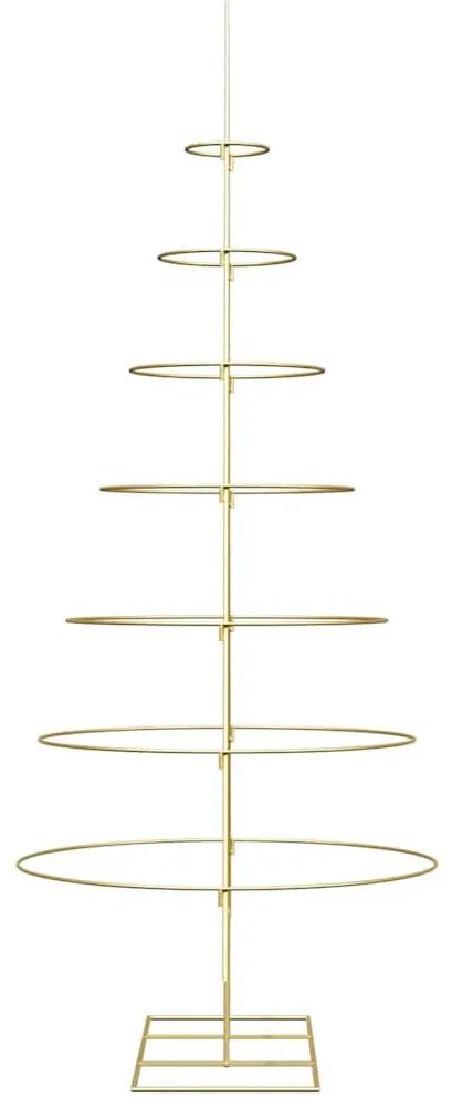 Fém karácsonyfa állvánnyal Arany 210 cm Porszórt Acél