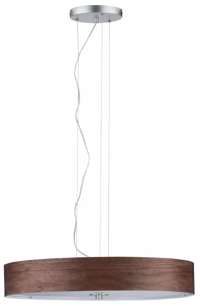 Paulmann 79686 - 3xE27/20W Csillár zsinóron NEORDIC LISKA 230V dió