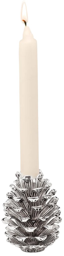 "Toboz" gyertyatartó, ezüst, 9 cm - EDZARD