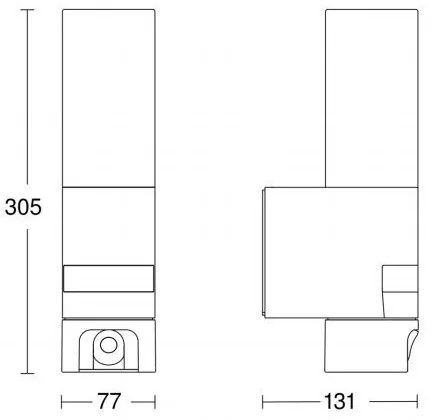 Steinel 065829 - LED Kültéri lámpa érzékelővel L 620 LED/13,5W/230V IP44