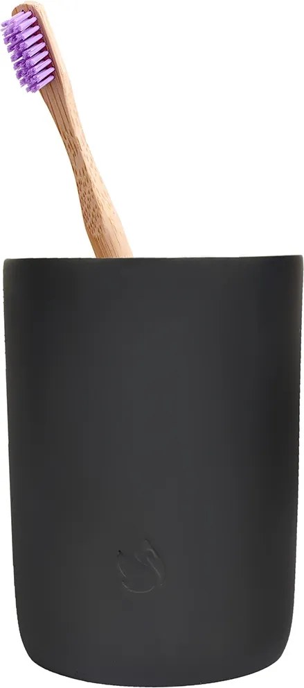 Fekete Fogkefetartó Bögre Strapabíró Fürdőszobai Stílusos Ellenálló