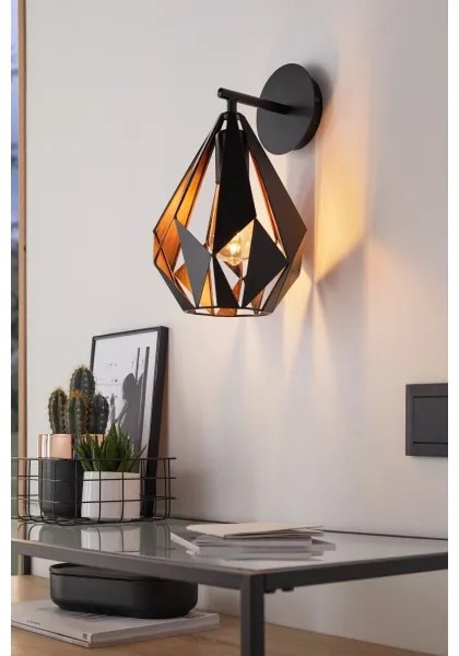 Eglo 49992 - Fali lámpa CARLTON 1 1xE27/60W/230V