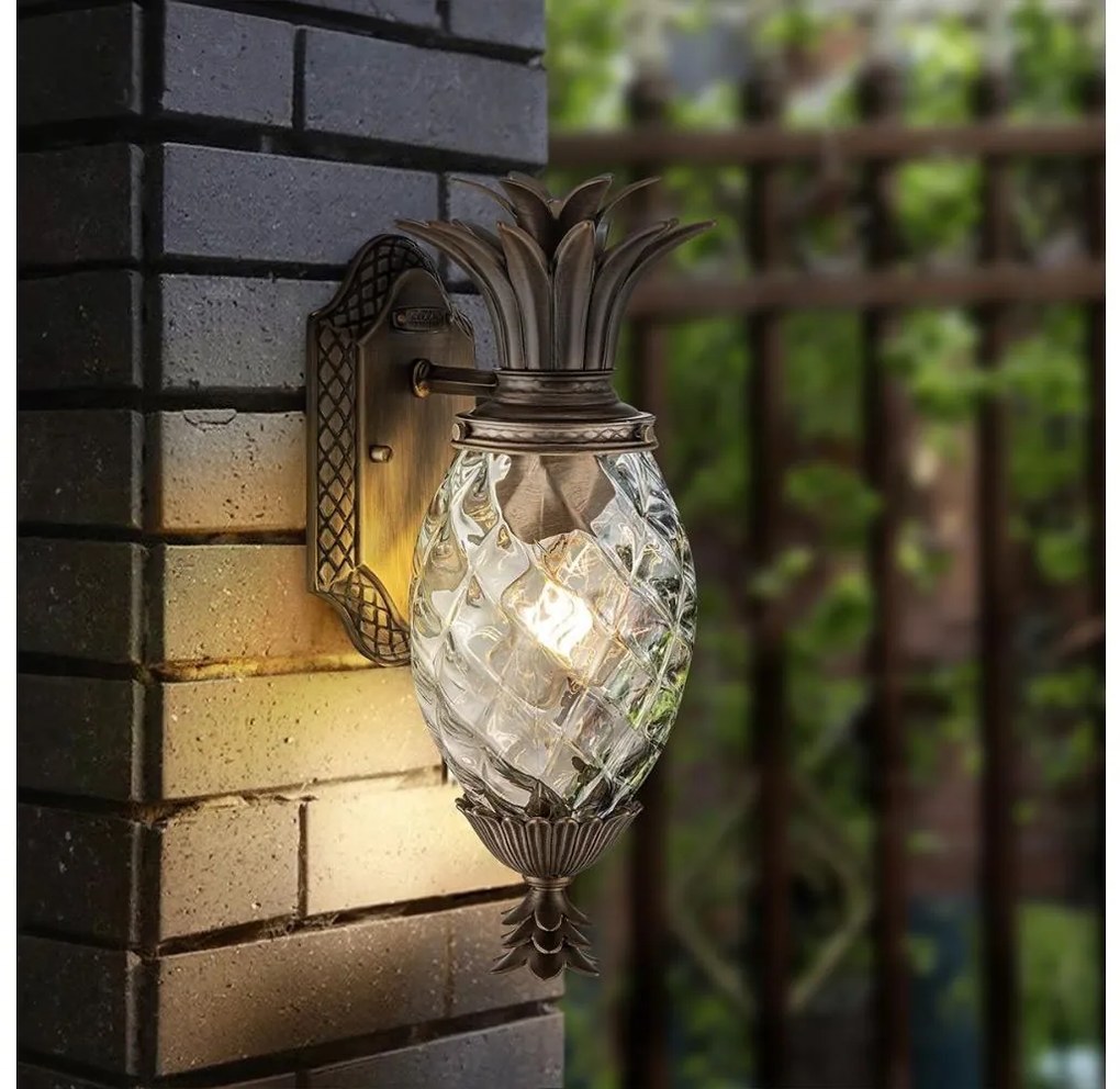 Hinkley HK-PLANTATION-S-BU - Kültéri lámpa PLANTATION 1xE27/40W/230V IP44 bronz