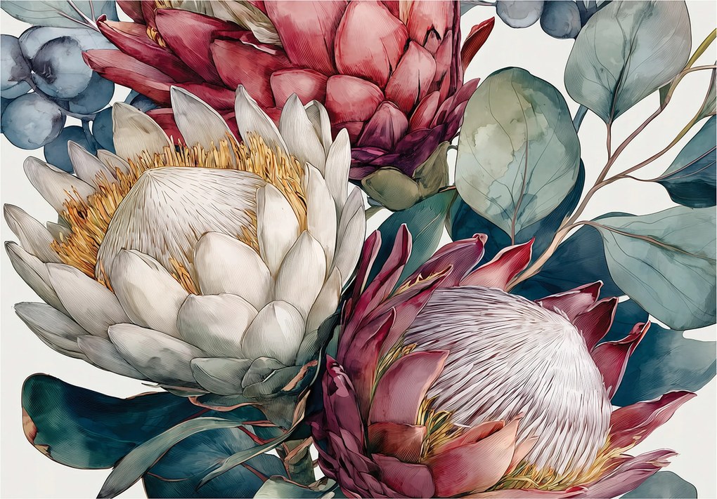 Fotótapéta Virágok Absztrakt Hálószoba Nappali Tapéta Flizelina 300x210