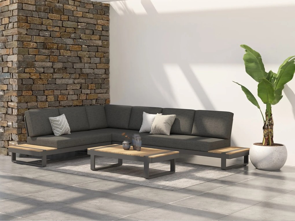 Amari kerti sarok ülőgarnitúra készlet antracit