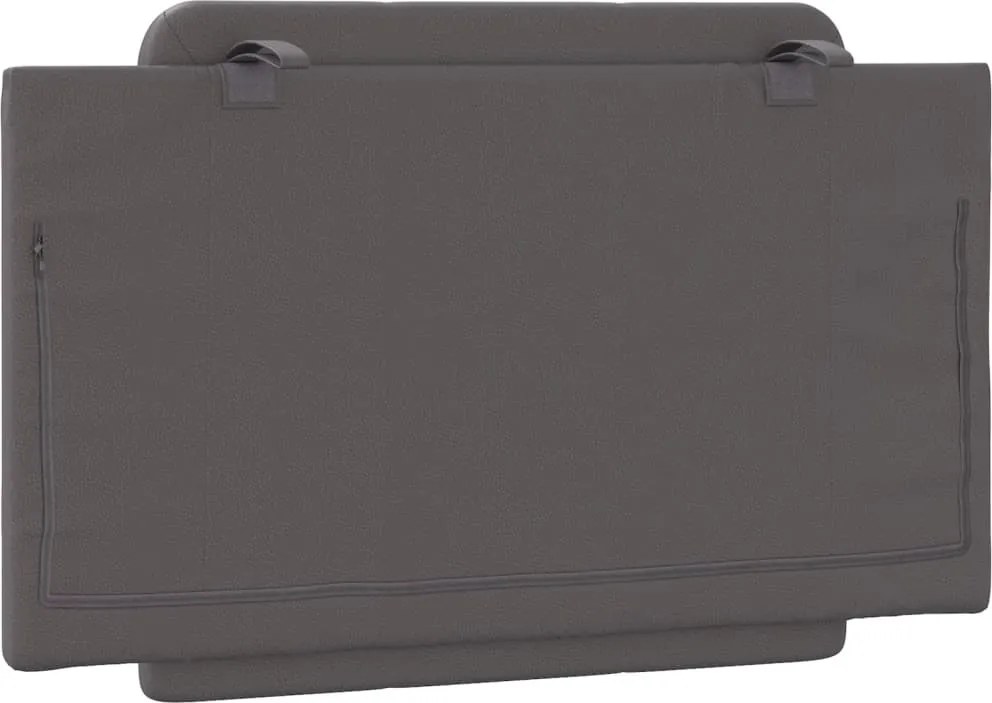 szürke műbőr fejtámla párna Zadar 90 cm