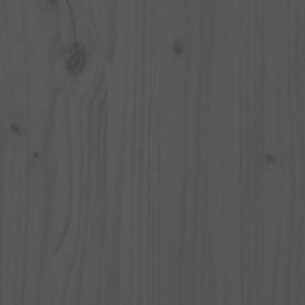 szürke tömör fenyőfa fali fejtámla 146 x 3 x 63 cm