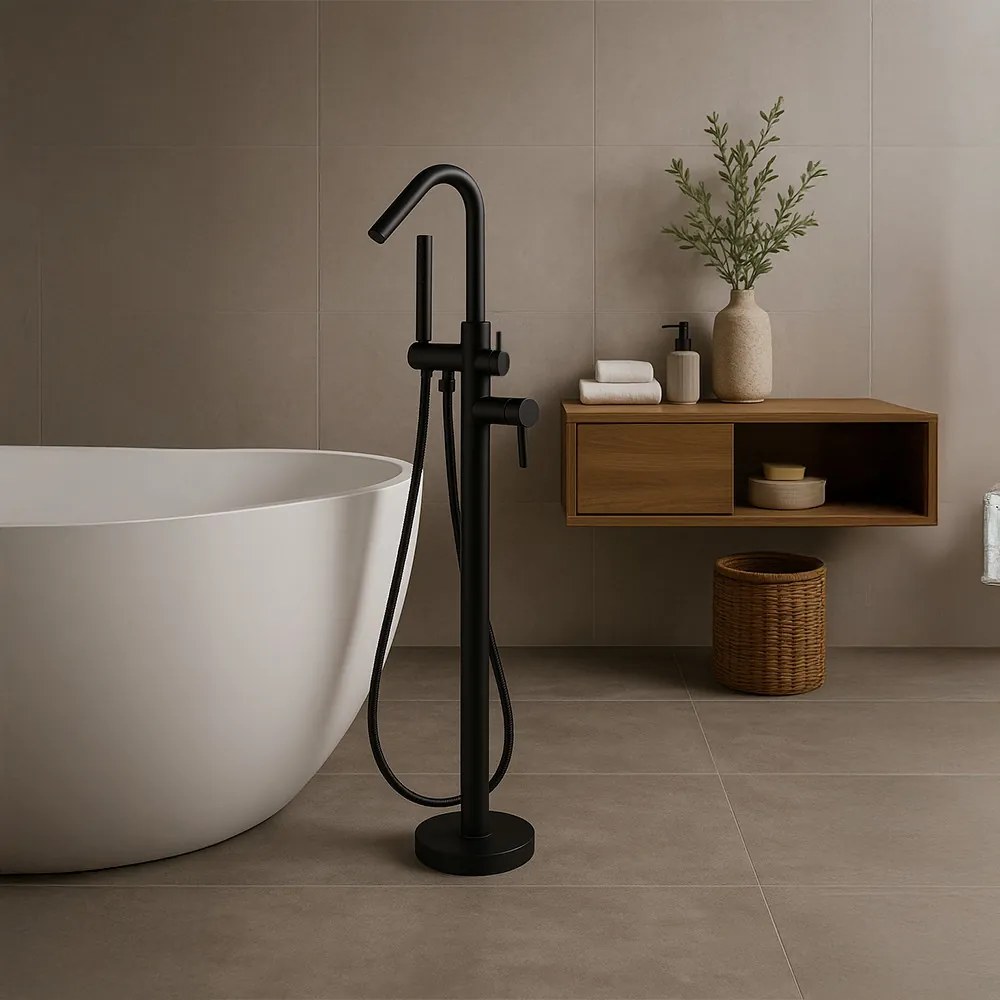 Lio szabadon álló csaptelep fekete