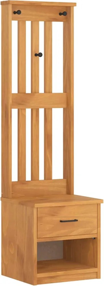 vidaXL SANDNES tömör fenyőfa előszobafa 45x40x159,5 cm