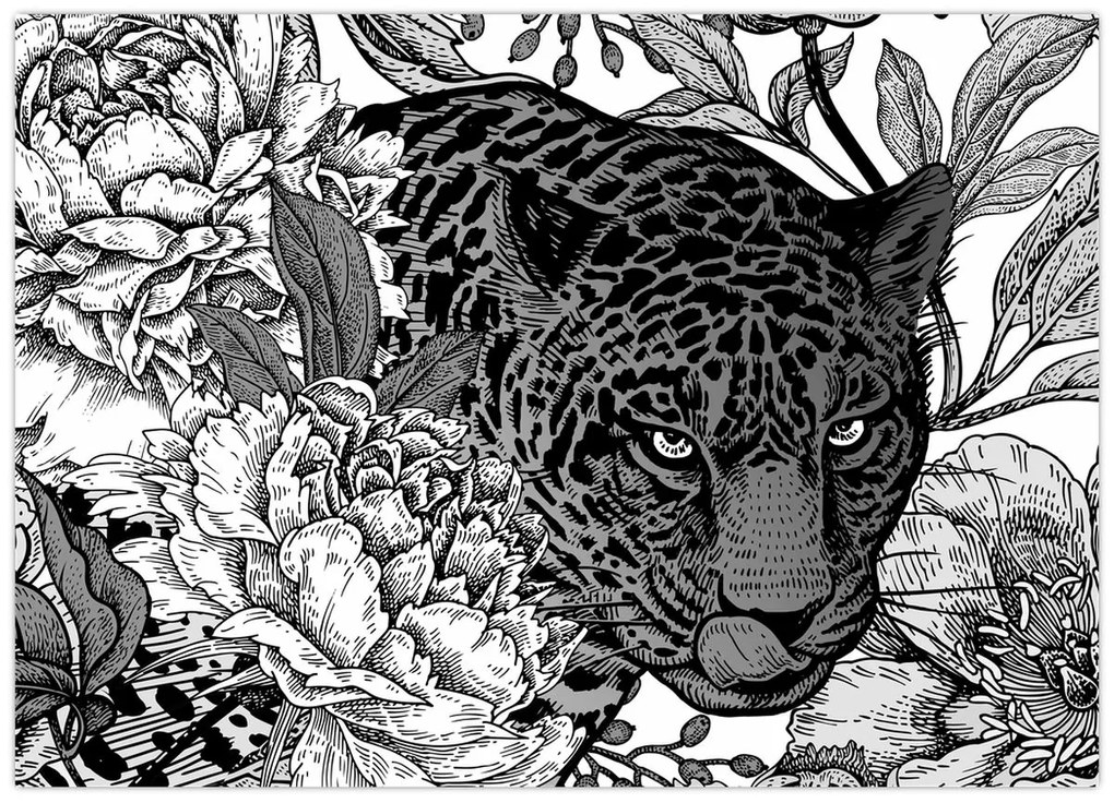 Kép - Egzotikus kert (70x50 cm)