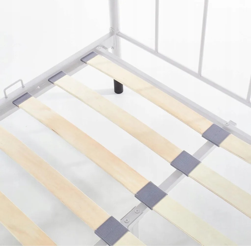 Ágy 120x200 cm fehér színben – PABLO