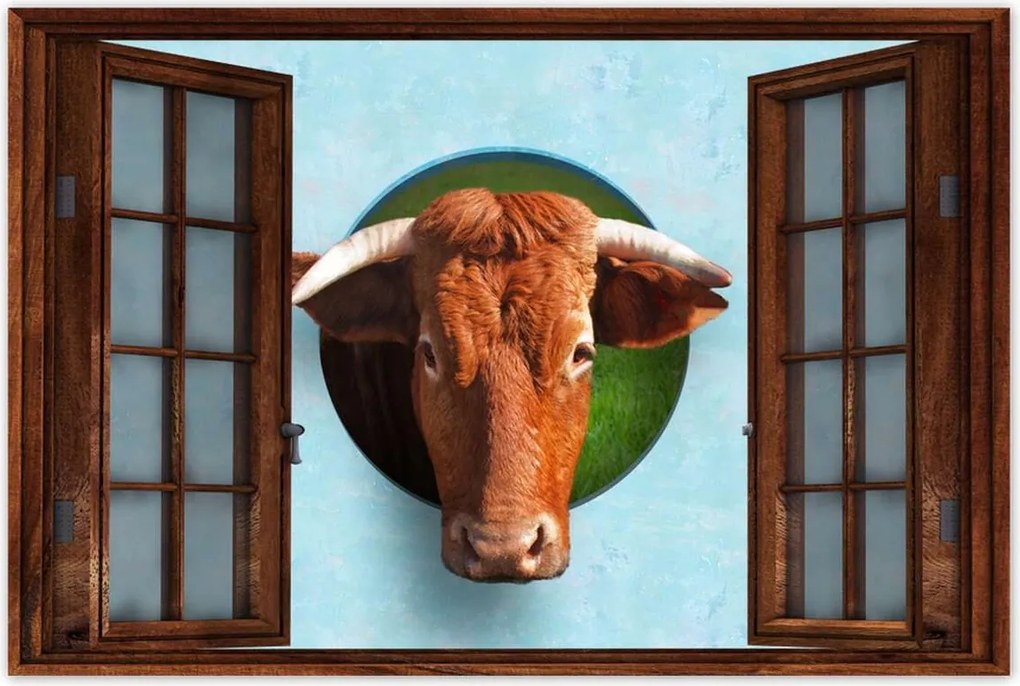 Poszter 60x40 Szarvas tekintet Kék