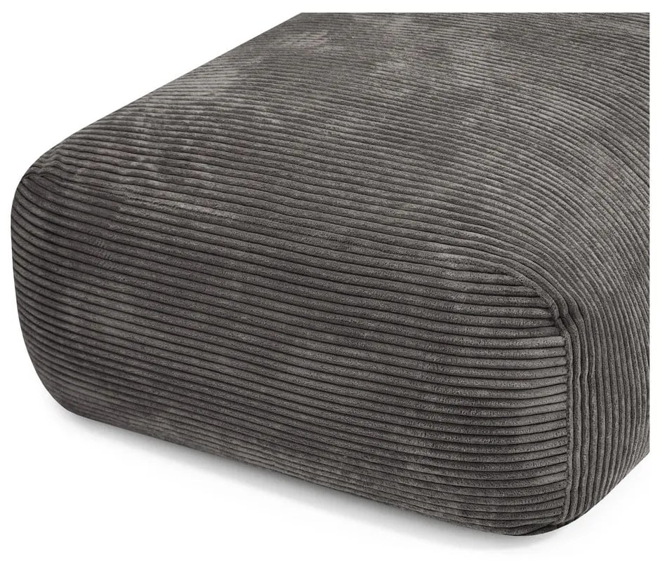 Mustársárga kordbársony babzsákfotel Snug Long 140 – SLOWDOWN