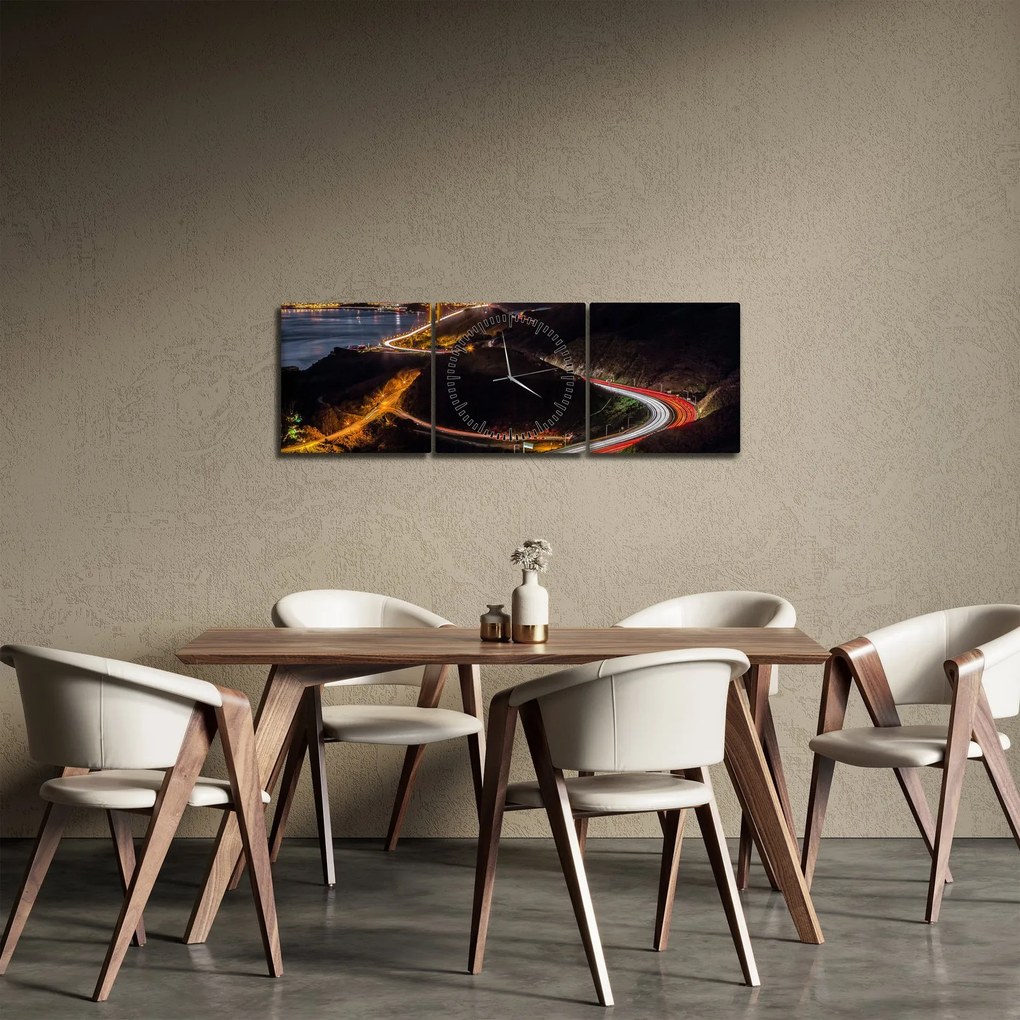 Kép - Golden Gate Bridge (órával) (90x30 cm)