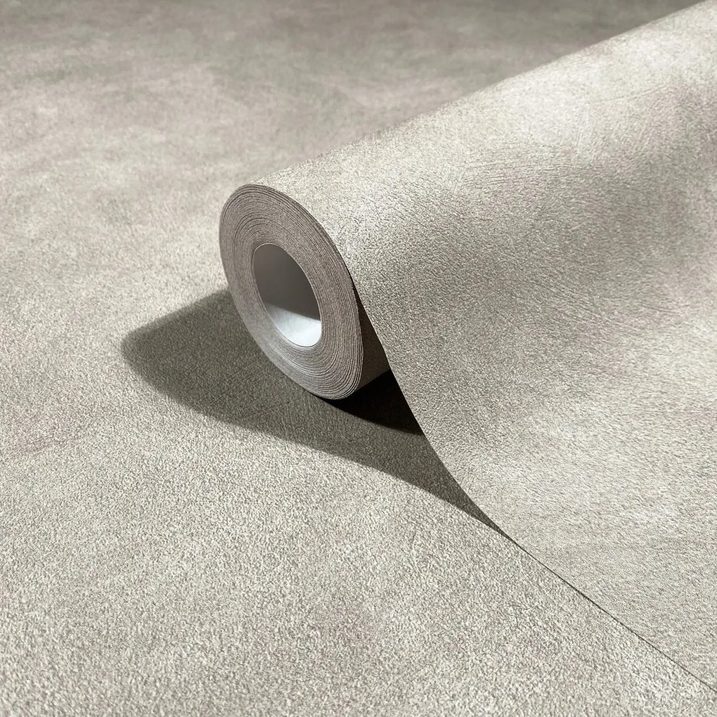 Bézs Tapéta Utánzata Vakolat Mosható Vinil Flizelin Tapéta