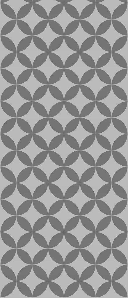 Matrica Fotótapéta Szürke ovális absztrakt minimalizmus geometria 91x211