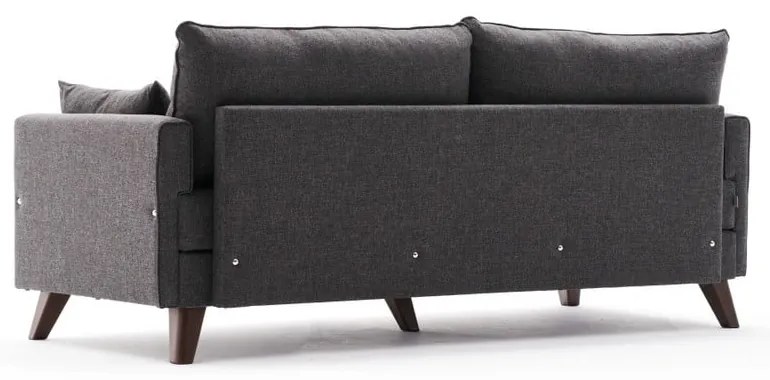 Antracitszürke kinyitható kanapé 208 cm Bella – Balcab Home