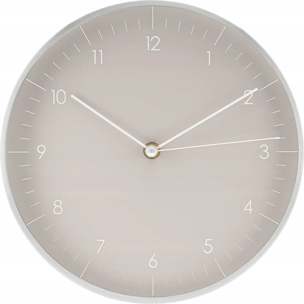 Falióra analóg csendes, folyamatosan járó másodpercmutatóval, klasszikus 25 cm