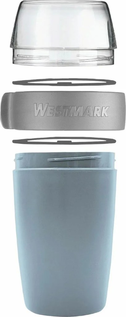 Westmark kétrészes uzsonnás doboz, 700 ml, kék, S