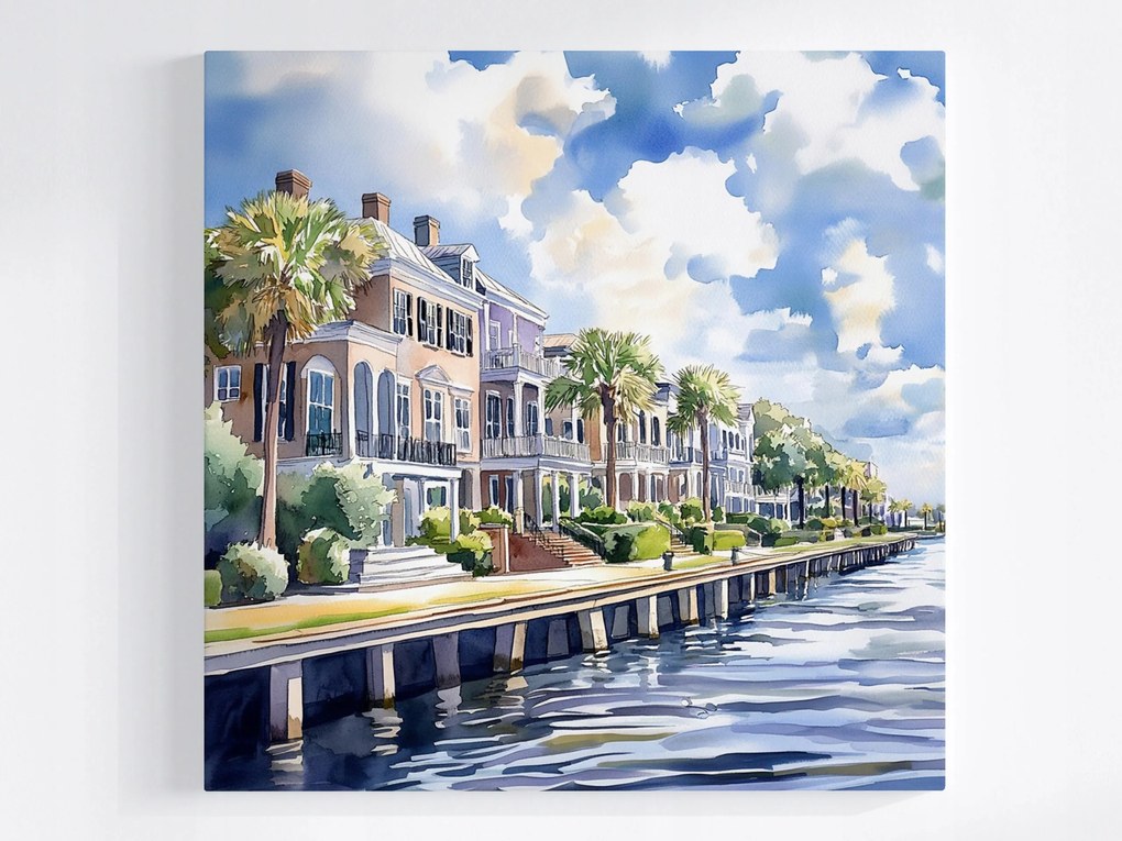 Vászonkép Canvas Építészet Gyarmatosítás Usa Város Tengerpart 80x80