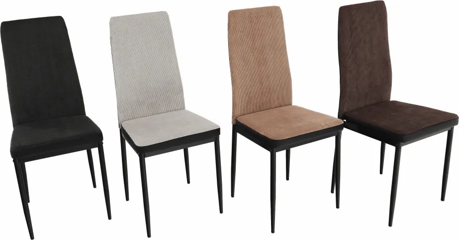 Étkező szék, sotétszürke/fekete, ENRA