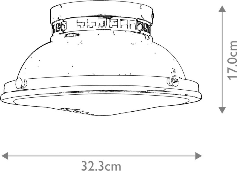 Hinkley Amelia HK-AMELIA-F-M-HB Süllyesztett mennyezeti lámpa 2x40W/E27