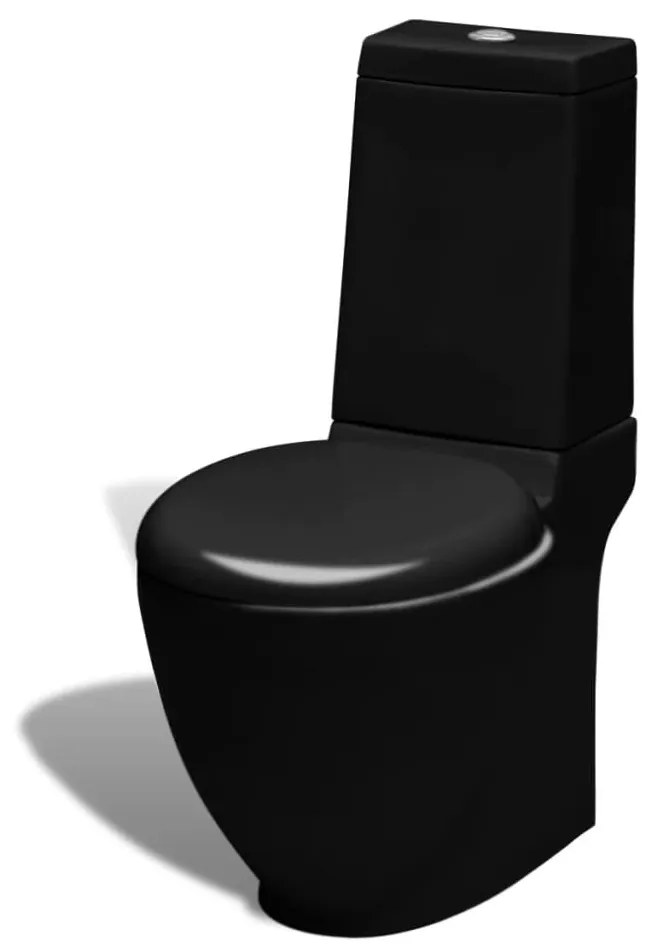 Fekete kerámia WC és bidé szett