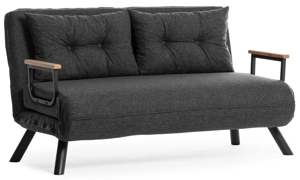 Sando 2 Dark Grey kinyitható kanapé