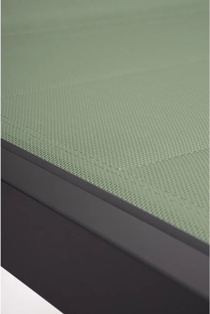 Zöld fém kerti napozóágy Hilde – Bizzotto