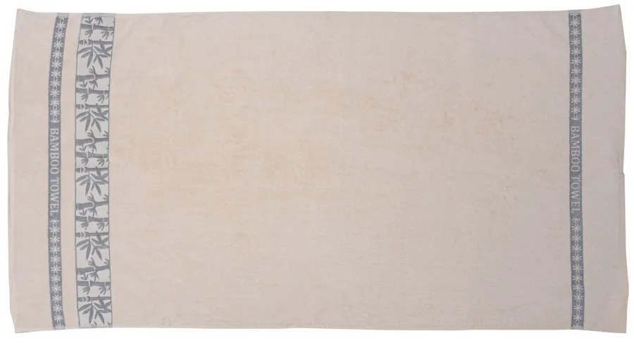 Bambusz törölköző BAMBOO 50x90 cm krém, 70% bambusz szál | 30% pamut