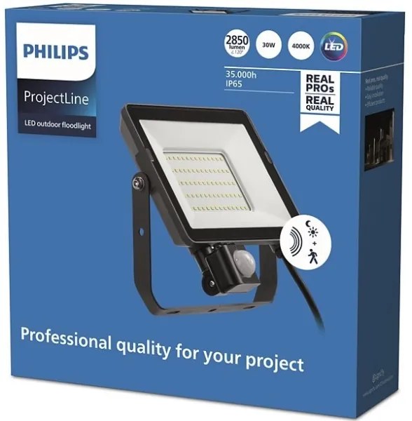 Philips - LED Kültéri reflektor érzékelővel PROJECTLINE LED/30W/230V IP65 4000K