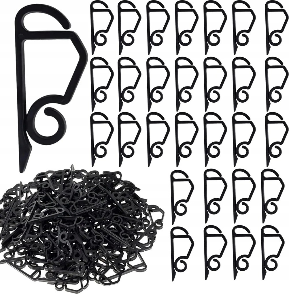 50x Erős ereszcsatorna akasztók karácsonyi lámpákhoz