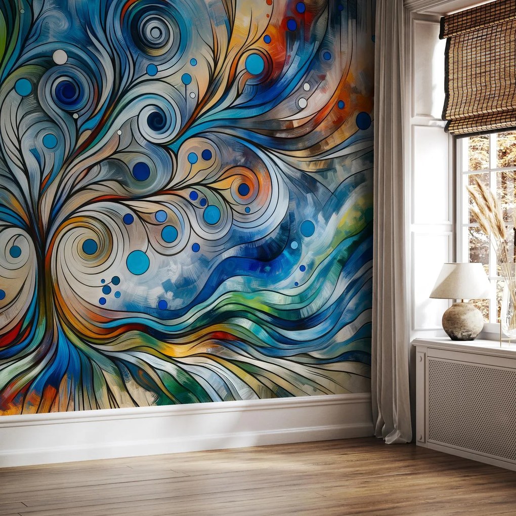 Fotótapéta - Színes energikus fa (147x102 cm)