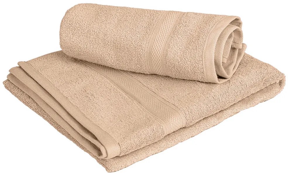 CLARYSSE ELEGANCE Törölköző 60x110 cm homokszínű, 100% pamut