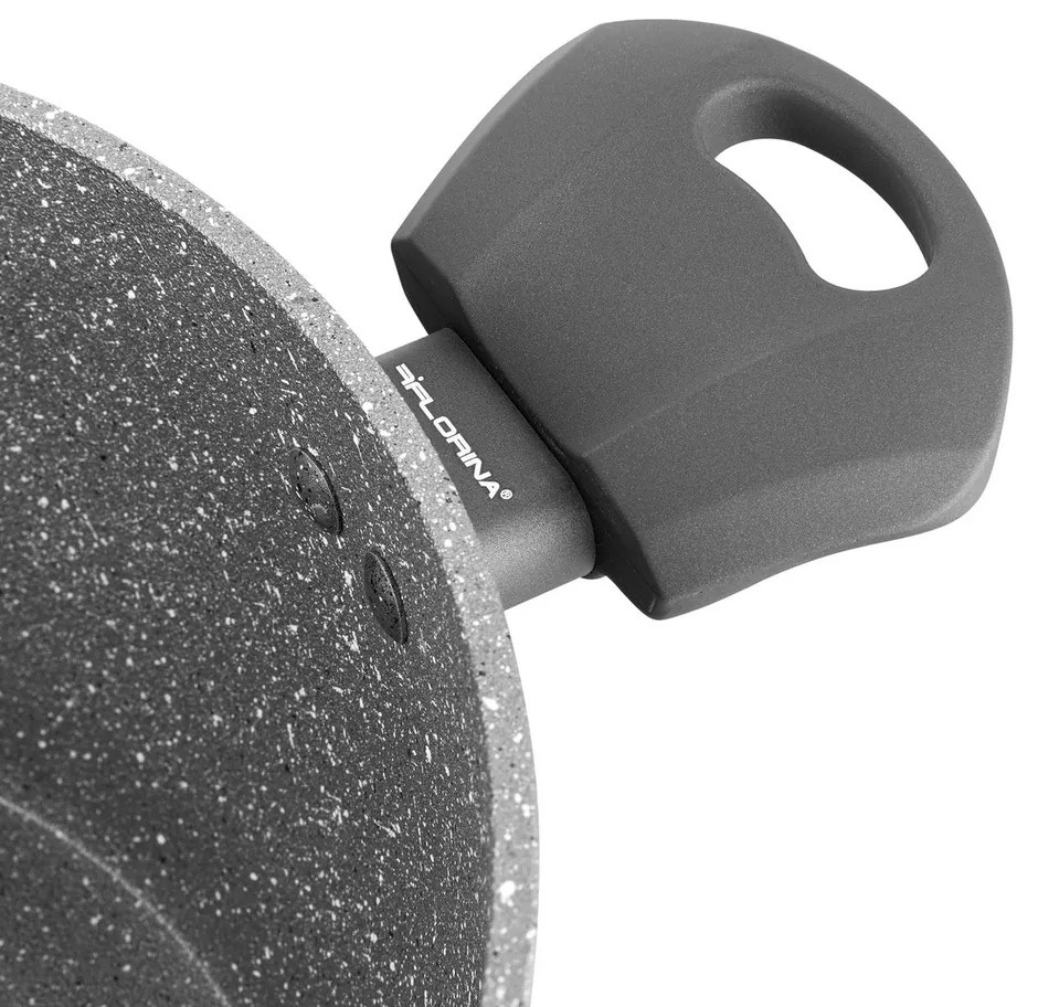 Florina Lava Stone MG fazék fedővel indukciós és gáztűzhelyre, 16 cm, 1,2 l, 16 cm átmérőjű