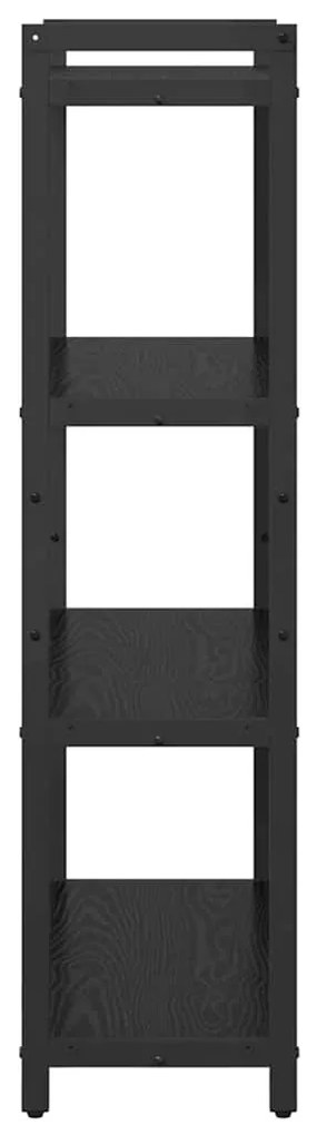 Könyvszekrény Musta tammi 80 x 30 x 118 cm Faanyag