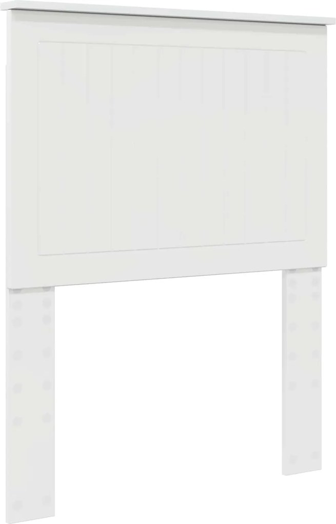 vidaXL Fejtámla fejtámlával Fényes Fehér 75 cm Faanyag