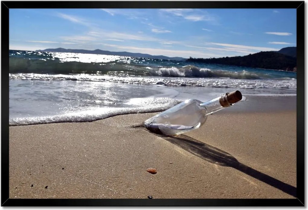 Poszterek keretben 60x40 Dugós üveg Térkép