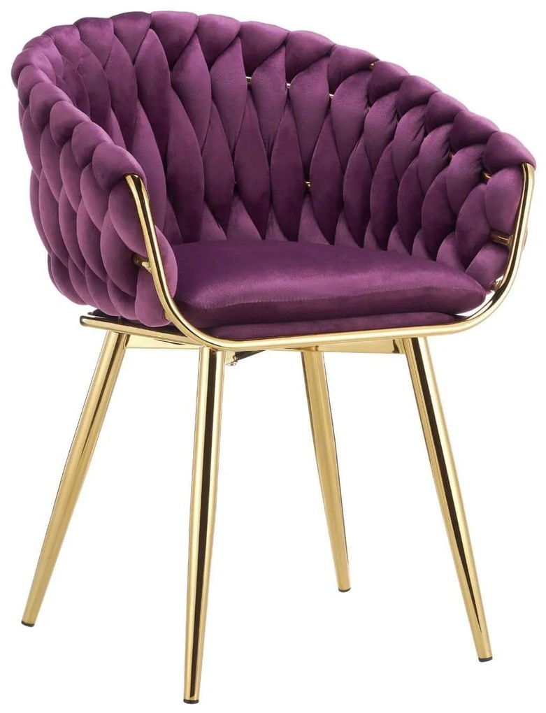 Lila bársony szék LUX 84cm