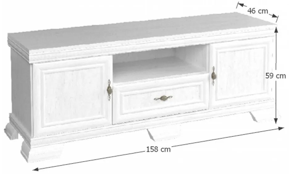 TV asztal/szekrény Koro KRT2 (andersen fenyő). 1075512