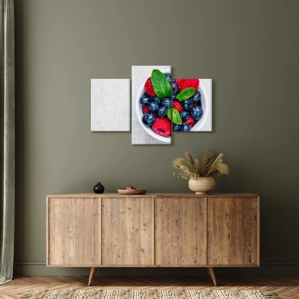 Kép - tál erdei gyümölccsel (90x60 cm)