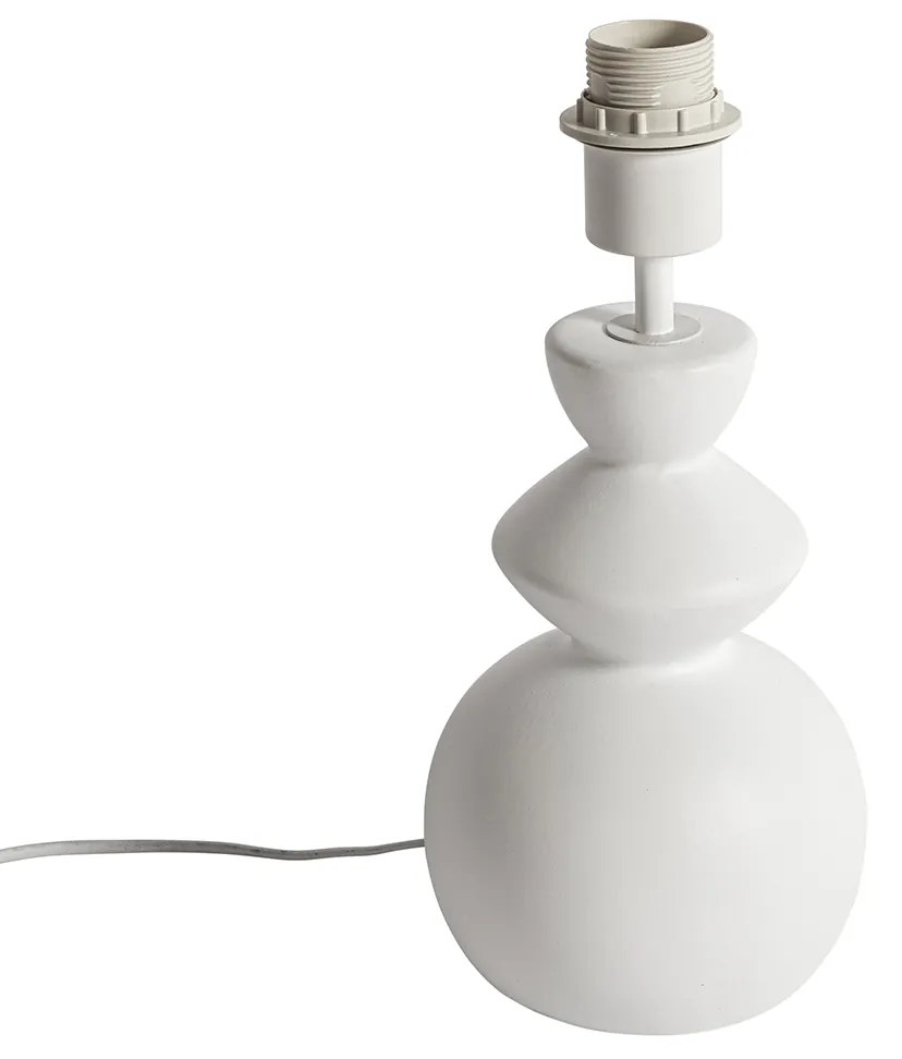 Design asztali lámpa fehér kerámia 15 cm árnyékoló nélkül - Alisia