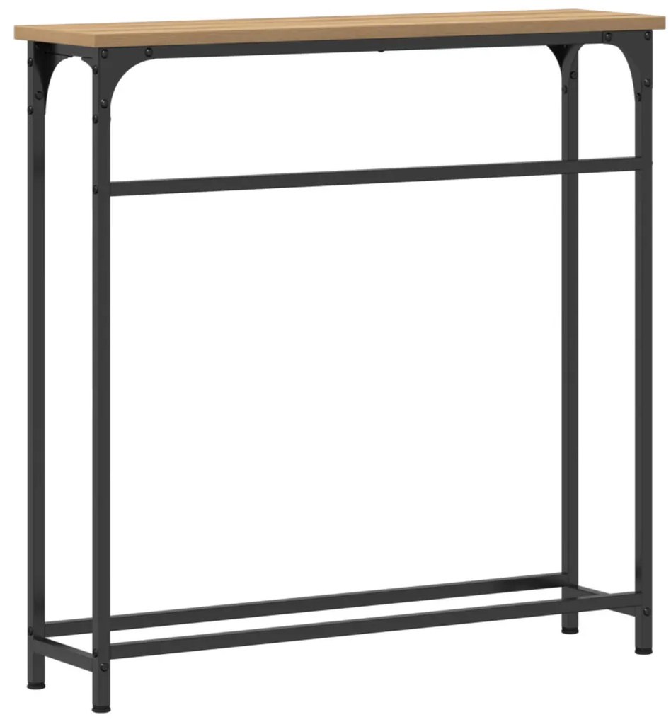 Konferenciapultrina Artizán Tölgy 75x19,5x75 cm Mérnöki Fa és Acél