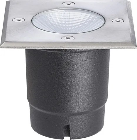 RENDL RIZZ SQ 105 rozsdamentes acél 230V LED 3W 96° IP65 3000K
