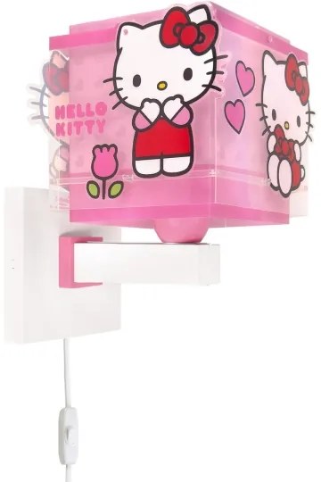 Dalber 73269 - Gyermek fali lámpa HELLO KITTY 1xE27/15W/230V rózsaszín