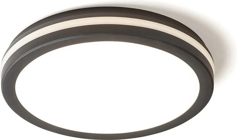 RENDL SONO 30 felületre szerelhető fekete műanyag 230V LED 30W IP65 3000K 4000K 6000K